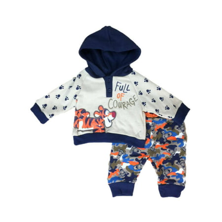 Disney Winnie The Pooh Infant Boys Tigger Baby Outfit Courage Hoodie & Pants Set