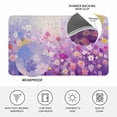 thumbnail image 4 of Purple Spring Floral Doormat Outdoor Entrance 20"x31.5", Summer Daisy Botanical Oil Painting Absorb Moisture Dirt Door Mats, Non-Slip Rubber Backing Floor Mats Indoor, Low-Profile Front Door Rugs, 4 of 9