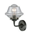 thumbnail image 4 of 284-1W-BPN-G534 Innovations Lighting Oxford - 1 Light Wall Sconce-9 Inches Tall and 7.5 Inches Wide-Black Polished Nickel Finish-Seedy Glass Color, 4 of 6