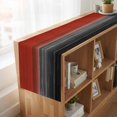 thumbnail image 6 of Red Gray Black 108 Inch Table Runner, Vintage Country Gradient Wooden Grain Farmhouse Dresser Scarf Cotton & Linen Tablerunner for Dining/Kitchen Island/Holiday Party Décor 13" x 108", 6 of 9