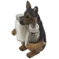 thumbnail image 2 of Sitting German Shepherd Glass Salt & Pepper Shaker Set with Decorative Dog Figurine Display Stand Holder Kitchen Table Decoration by Home 'n Gifts, 2 of 4