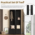 thumbnail image 4 of Harper & Bright Designs Modern Hall Tree with Bench , 3-IN-1 Coat Rack with Drawers and Hooks for Hallway , Black, 4 of 14