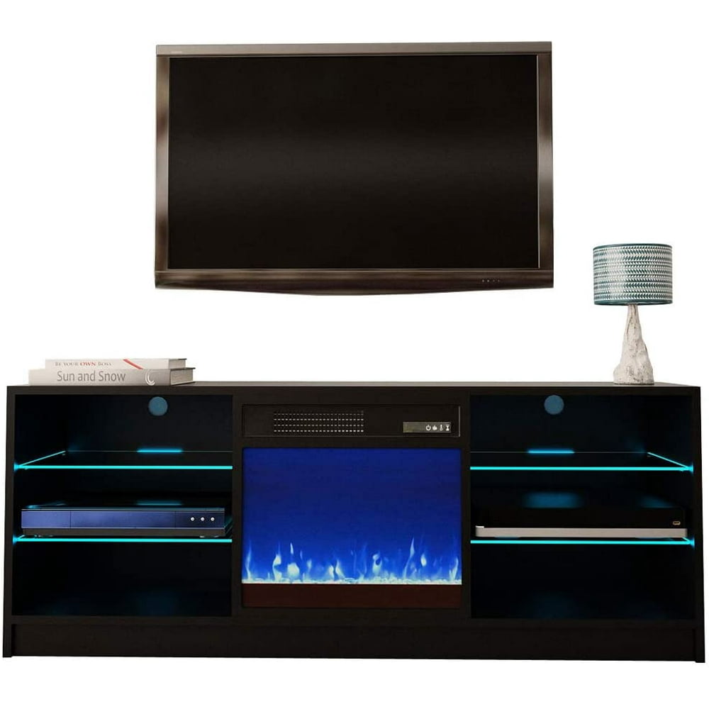 Manhattan Electric Fireplace Modern 58" TV Stand