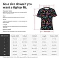 thumbnail image 4 of Bixox Men's Rainbow Butterflies Printed Short Sleeve Skinny Athletic T-Shirt, 4 of 6
