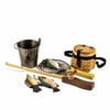 "Fishing Adventure Set (Fishing Pole, Net, Pail and 3 Fish) for 18"" Doll Accessories"