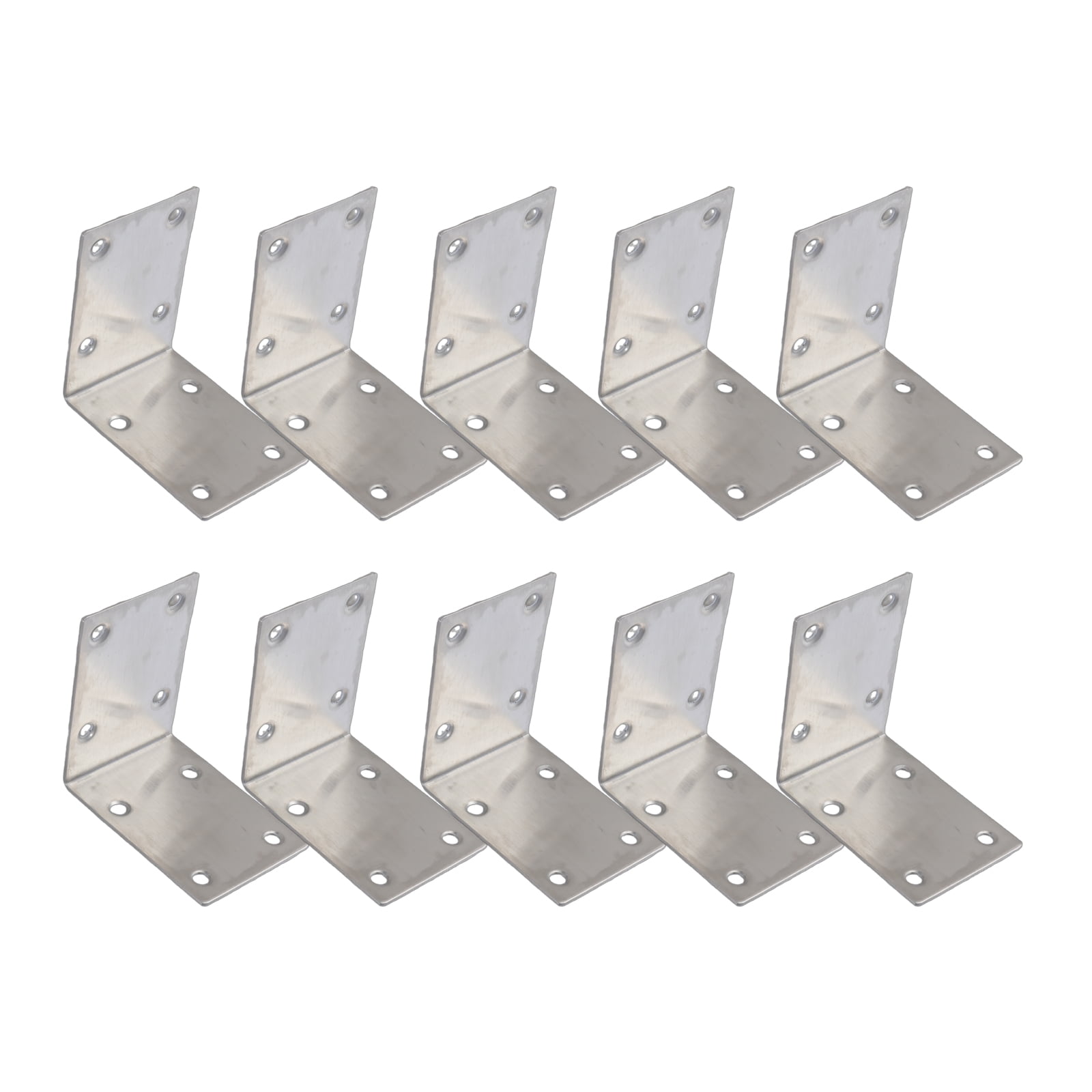 10pcs Heavy Duty Steel L Angles Brackets Heavy Duty 90 Degree Steel L Brackets Easy to Use for Corner Shelf Support