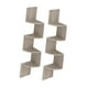thumbnail image 4 of Estante de esquina de 2 piezas para montaje en pared, estantes de pared de esquina, ahorro rústico de 4 niveles para Gris, 4 of 9
