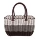 thumbnail image 5 of Bolsa de mano de playa Cesta de picnic Cesta de paja de mano Bolsa de compras de ratán de imitación de plástico Bolsa de paja tejida versátil Cesta tejida de ratán para mujeres Compras y uso diario, 5 of 7