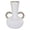 White, variant on Elegant Black & White Vases - Silver Beaded Handles for Luxury Home Decor