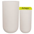 thumbnail image 1 of Macetas modernas set grande de 2 piezas para exteriores KUALA color Blanco White off de Polietileno ultra ligera Artego Japi hecho en Brasil, 1 of 6