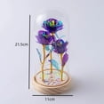 thumbnail image 4 of Multi-Stem Preserved Light-Up Rose in Glass/ Dome | Colorful Eternal Rainbow Rose Night Light | Romantic Gift for Mom, Wife, Her | Valentine's Day, Anniversary, Birthday Decor, 4 of 4