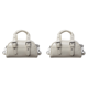 thumbnail image 1 of Bolso Mano Retro Hobo para Mujer Cruzado Cuero PU Diario () Blanco, 1 of 7