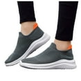 thumbnail image 3 of Mens Running Shoes Breathable S𝗅ip on Sneakers Lightweight Knit Tennis Shoes Casual Comfortable Athlet𝗂c Walking Shoes Non-S𝗅ip Indoor Fitness Shoes for Summer and Autumn, 3 of 9