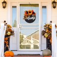 thumbnail image 4 of Yazoeia Halloween Welcome Sign for Porch,Round Halloween Welcome Door Sign,Halloween Door Sign with Rope,Halloween Skeleton Sign for Front Door Decor,Holiday Decor for Porch Window Wall, 4 of 8