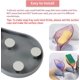 thumbnail image 5 of jabón en forma de barra, bandeja de jabón de plástico decorativo, caja de jabón con ventosa para fregadero de cocina de baño de ducha (2 transparentes, moradas y sin agujeros) Zefei Wu 9024735018889, 5 of 5