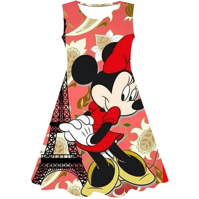 Navidad niñas Mickey Minnie Mouse princesa vestido niños disfraz 3D Mickey Fancy 2-10 años cumpleaños fiesta vestido niño ropa 2025T Gao Jinjia LED
