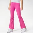 thumbnail image 2 of Yindaity Legging for Girls Girl's Flare Leggings High Waisted Yoga Pants Dance Casual Pants Activewear Kids(Hot Pink,13-14 Years), 2 of 5
