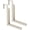 Beige, variant on PETGLE Over-the-Door Folding Clothes Hanger. Compact collapsible design saves space. Portable dual fold hook rack, ideal for laundry rooms and small indoor areas. 1 pack.
