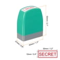 thumbnail image 2 of Secret Notice Stamp Self Inking Red Ink Office Stamps Pre Inked Message Stamp Refillable Business Stamp, Green, 2 of 7