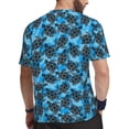 thumbnail image 2 of Wukai Bohemian Sea Turtle Print Men's Short-Sleeved Mesh T-Shirt,Quick-Dry Short Sleeve Workout T-Shirt-X-Large, 2 of 8