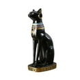 thumbnail image 3 of Estatua de Del Gato Egipcio Bastet, Decoración de Mesa de Egipto, Color Negro Antiguo para Escritorio, Dormitorio, Sala de Estar, Decoración 105x16x305cm, 3 of 10