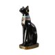 thumbnail image 3 of Estatua de la diosa gata Bastet, figura decorativa de animal, gatito, color negro antiguo 105x16x305cm, 3 of 9