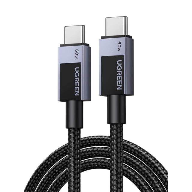 Cable USB C a C UGREEN 2M 60W Rápido Negro