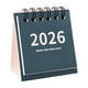 thumbnail image 2 of Mini Desk Calendar | Unprinted Tear-Off Wind Countdown Planner | Triangular Foldable | Double Binding | Paper Construction | Vertical Size 7.5x6.5x3.5cm | Desktop Organizer | Portable Schedule, 2 of 6