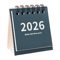 Qwtwty Desk Calendar 2026 Mini Small Desk Calendar Unprinted Wind Calendar Punch Card Countdown Planner Desktop Small Ornaments