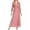 Pink, variant on Mother of the Bride Lace Dress Set, 3/4 Sleeve Open Front Cardigan With Maxi Dress, Pink Green Formal Wedding Outfit, 2 Piece, S-5XL Plus Size Friendly
