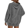 thumbnail image 4 of Vintage Oversized Hoodies For Women Pullover Plain Hoodie Blank Baggy Drop Shoulder Sweatshirts Loose Fit Top, 4 of 5
