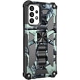 thumbnail image 3 of Slim Fit Phone Case for Samsung Galaxy A23 4G/5G, Army Camouflage Case with Military Grade Protection Drop-Tested and Built-in Kickstand Cover for Samsung Galaxy A23,MC Mint Green, 3 of 10