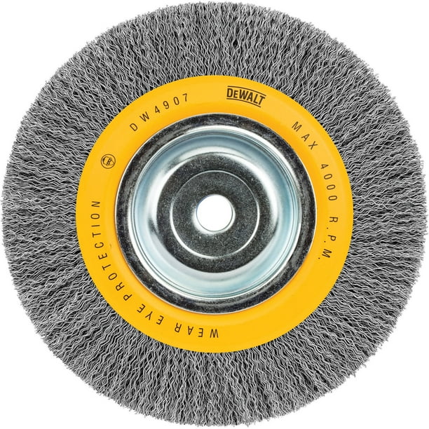 Dewalt DW4907 8 in. x 0.014 in. Carbon Steel Wide Face Bench Grinder Brush