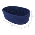 thumbnail image 3 of REGALWOVEN 3 Packs Storage Basket, Shelf Closet Storage Bin for Key Tray Bowl for Entryway Desk, Catchall Home Decor Navy 11.8*6.7*3.5in, 3 of 5