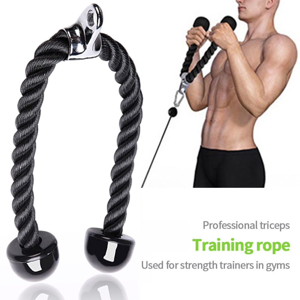 Bicep Tricep Ropes Pull Down Rope Cable Attachment Handle Multigym BodybuildingN 