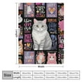 thumbnail image 4 of Nawypu  Just a Girl Who Loves Cats Blankets for Cat Lovers, Cat Lover Gifts for Girls, Gifts for Cat Lovers, Cat Themed Gifts for Women, Cat Lady Gifts Blanket for Women, 4 of 6