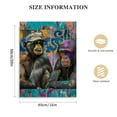 thumbnail image 2 of Monkey Pictures Wall-Decor - Banksy Canvas Wall Art - Large Abstract Wall Art For Living Room Ready To Hang Size 12 * 16in/16 * 20in, 2 of 5