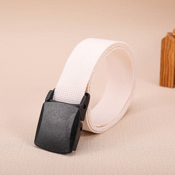 Belt Fashion Women Casual Canvas Belt Buckle Belt Men Waistband Leisure Belt Belt