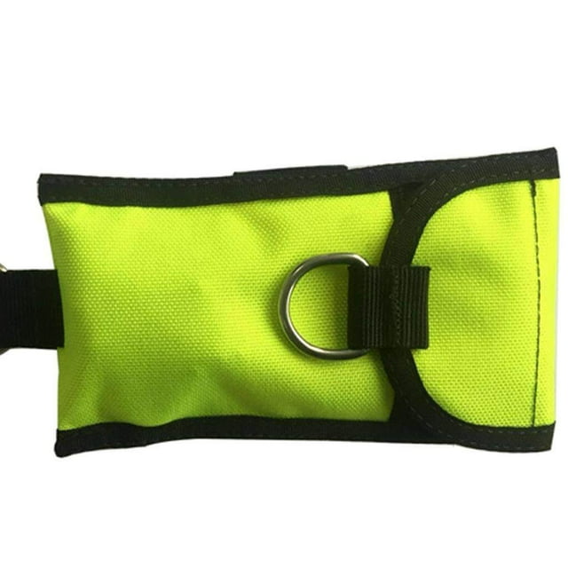 Scuba Diving Single Reef Drift Hook Webbing Bolt Clip Snap Underwater Diving Reef & Storage Bag Green