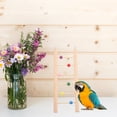 thumbnail image 3 of Hanging Ladder Bird Climbing Ladder Parakeet Training Ladder Bird Perch Wooden Ladder, 3 of 7