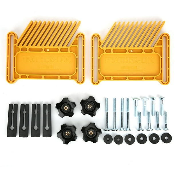 Kit de herramientas para trabajar la madera, tablero de plumas para carpintería, juego de tableros de plumas para carpintería, tablero de plumas para mesa de enrutador, resistente y resistente Jadeshay A