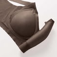 thumbnail image 6 of BRGZLK Womens Wireless Bras Casual Solid Color Full Coverage Soft Comfortable Sport Bra Lightweight Breathable Plus Size Cup Bralette Coffee L, 6 of 6