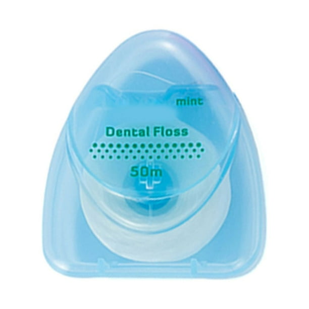 Hilo Dental de 50m, higiene bucal, limpieza de dientes, carrete de hilo Dental, palillo de dientes, cuidado bucal