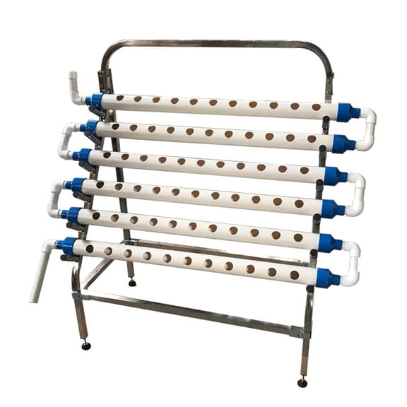 INTBUYING Hydroponic Site Grow Kit 66 Holes with System Vegetable Stainless Steel Holder