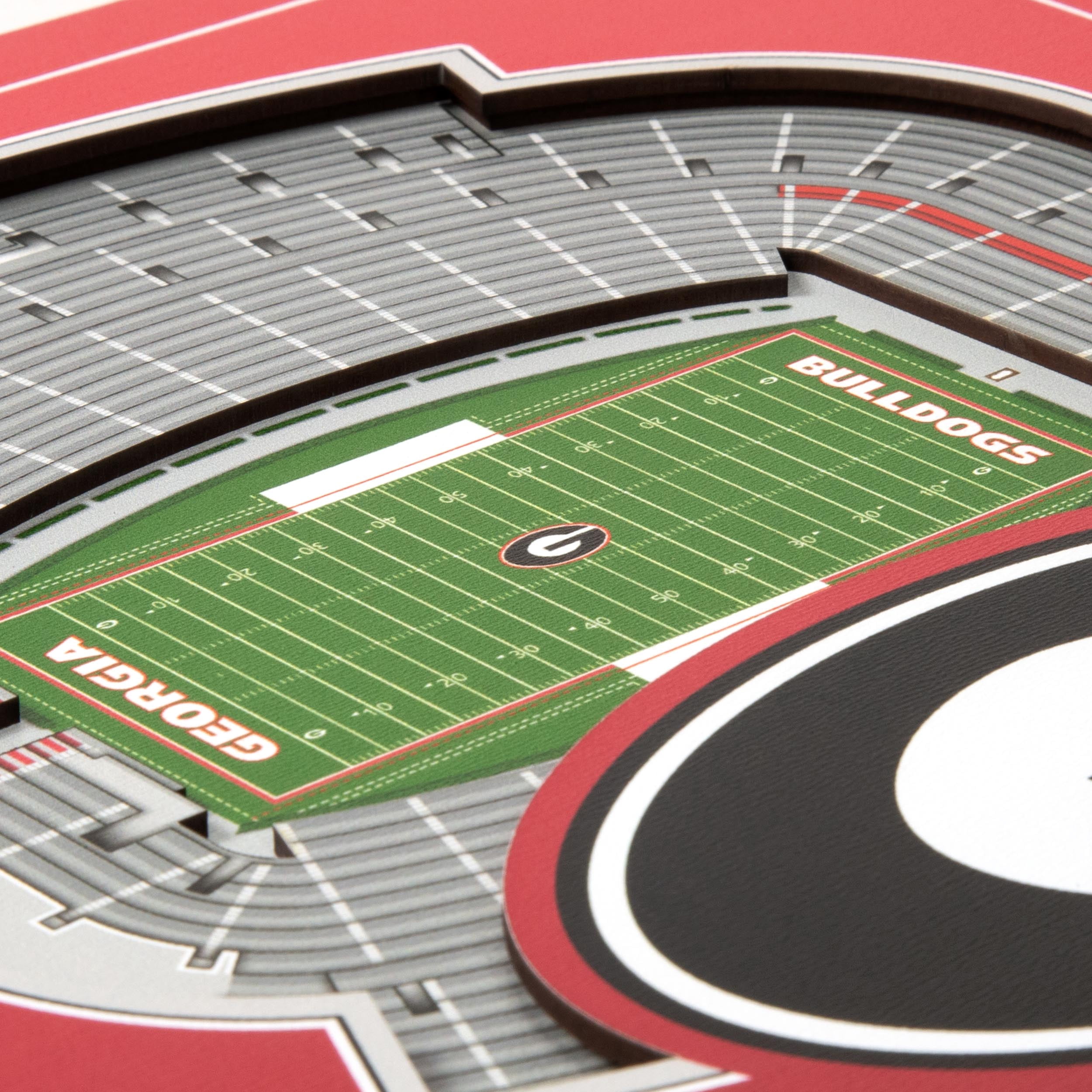 YouTheFan NCAA Georgia Bulldogs Stadium Series 3D Wall Art