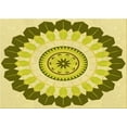 thumbnail image 1 of Ahgly Company Indoor Rectangle Patterned Dark Yellow Green Area Rugs, 3' x 5', 1 of 6