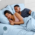 thumbnail image 2 of Bare Home Juego de Fundas de Almohada de Franela - 100 % Franela de Algodón - Doble Cepillado - Juego Estándar de 2, Azul Claro, 2 of 5