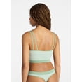 thumbnail image 3 of No Boundaries Seamless Cami Bra and Thong Panties Set, 2 Piece, Women's XS-XXXL, 3 of 5