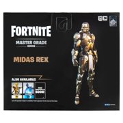 Fortnite Midas (Master Grade) - 4-Inch Articulated Figure with Armor, Back Bling, and Harvesting Tool