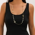 thumbnail image 2 of Long Pearl Necklaces for Women Pearl Long Chain Necklace Dainty Gold And Long Pearl Necklaces Layered Pearl Necklace Statement Sweater Strand Chain Jewelry, 2 of 5